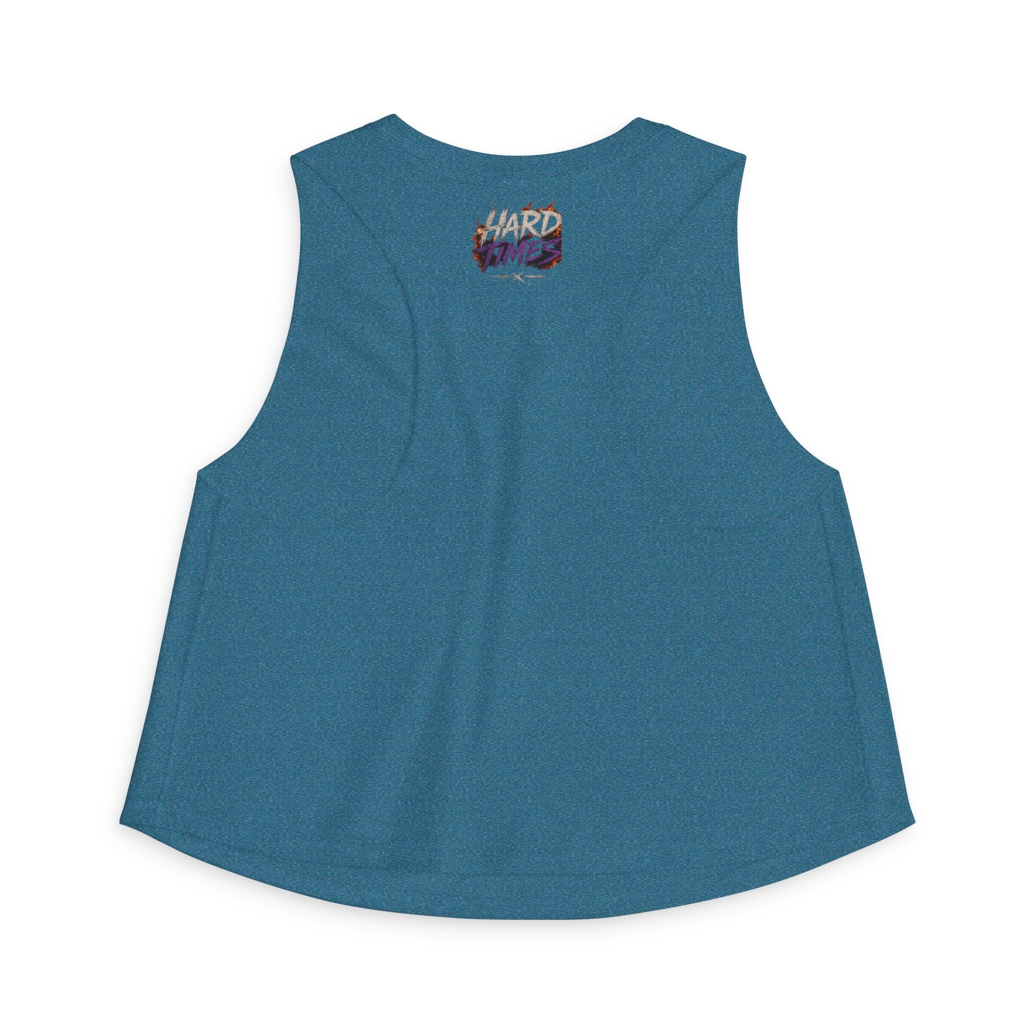 Hard Times Crop Top — Retro Grunge Graphic Women's Tank