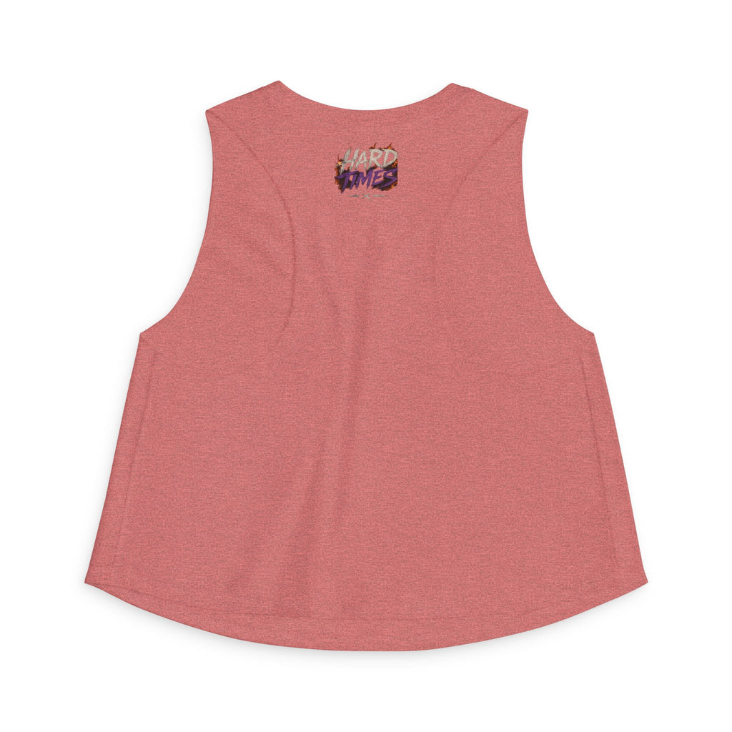 Hard Times Crop Top — Retro Grunge Graphic Women's Tank