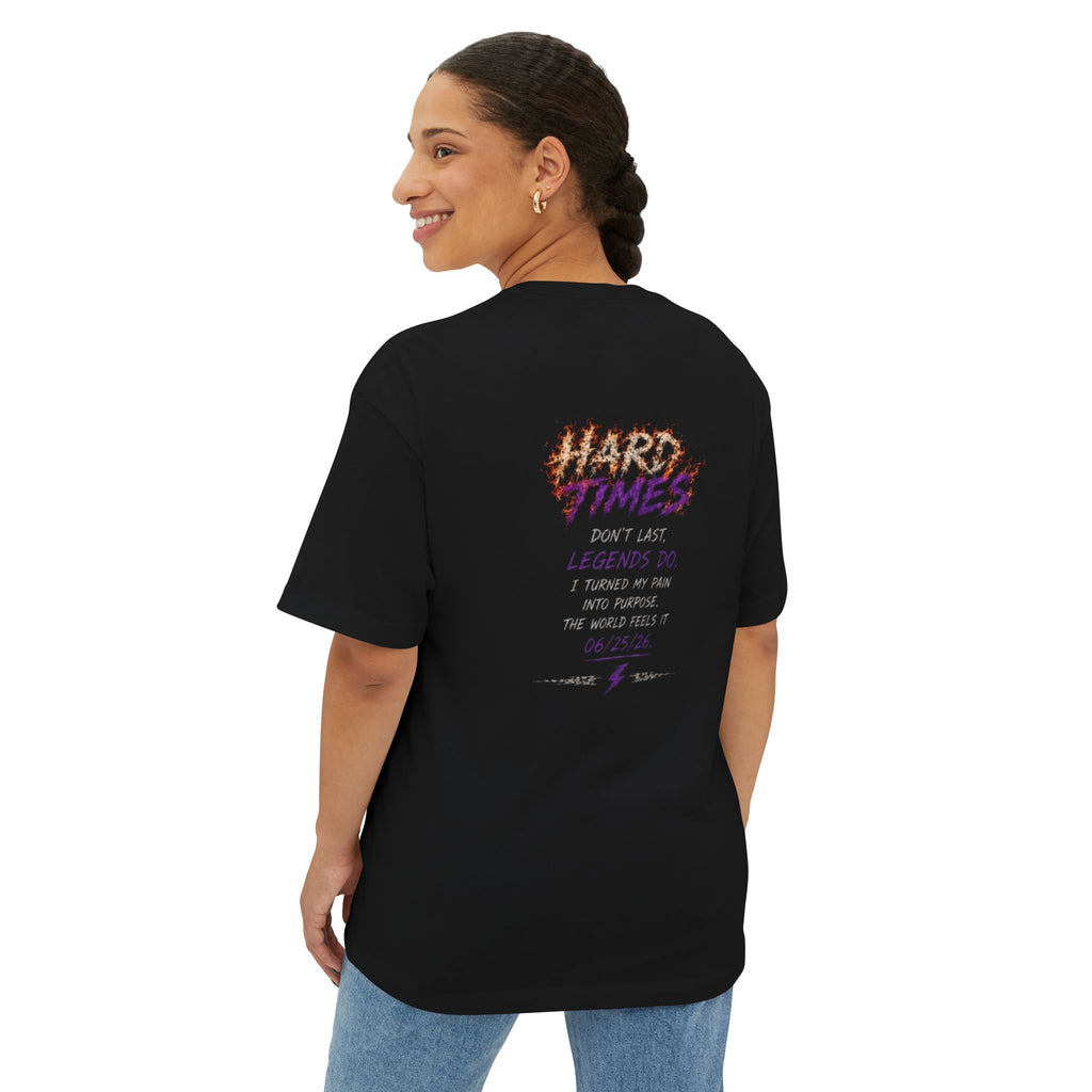 Hard Times Oversized Graphic Tee — T-Shirt