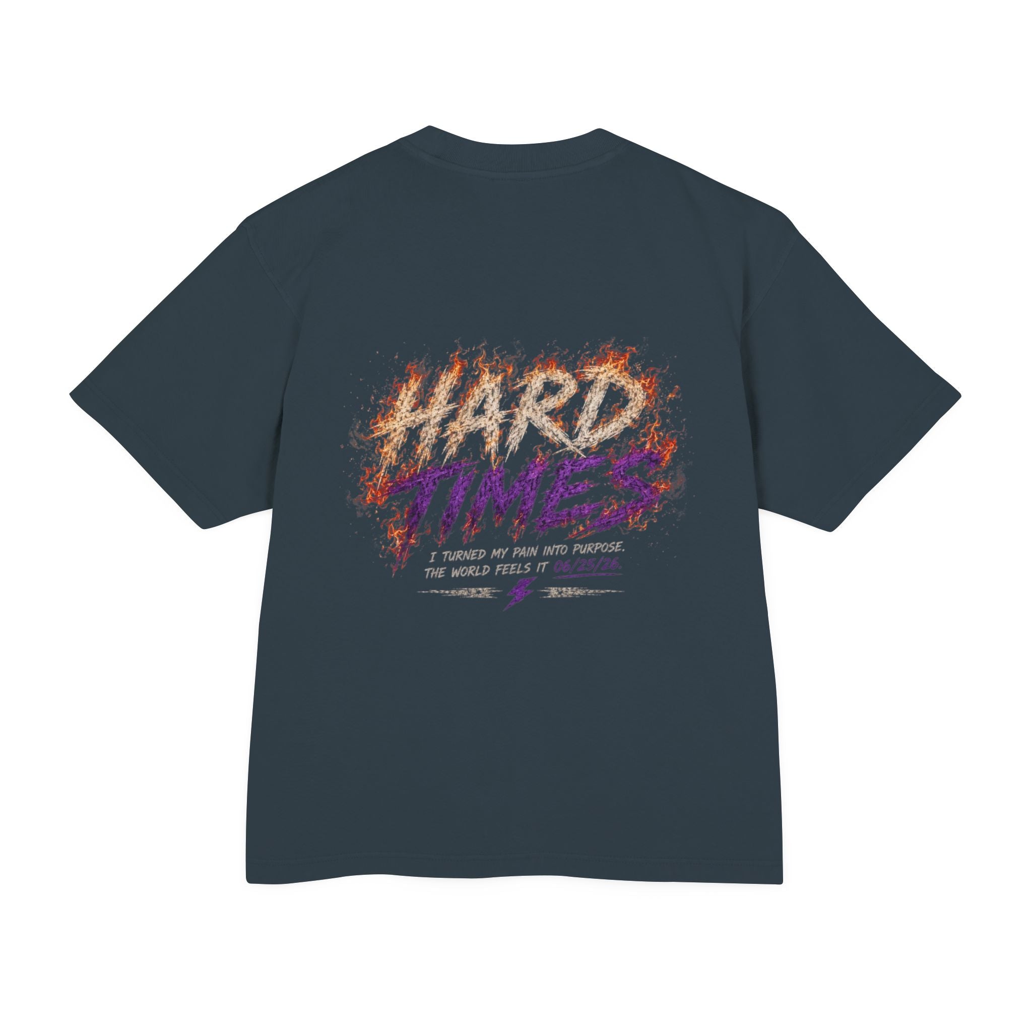 Hard Times Flame Logo Tee — Vintage Rock Graphic T-Shirt