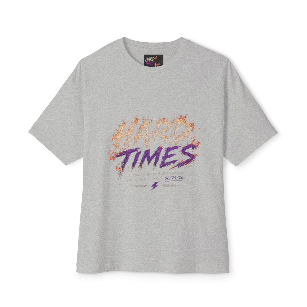 Hard Times Oversized Graphic Tee — T-Shirt