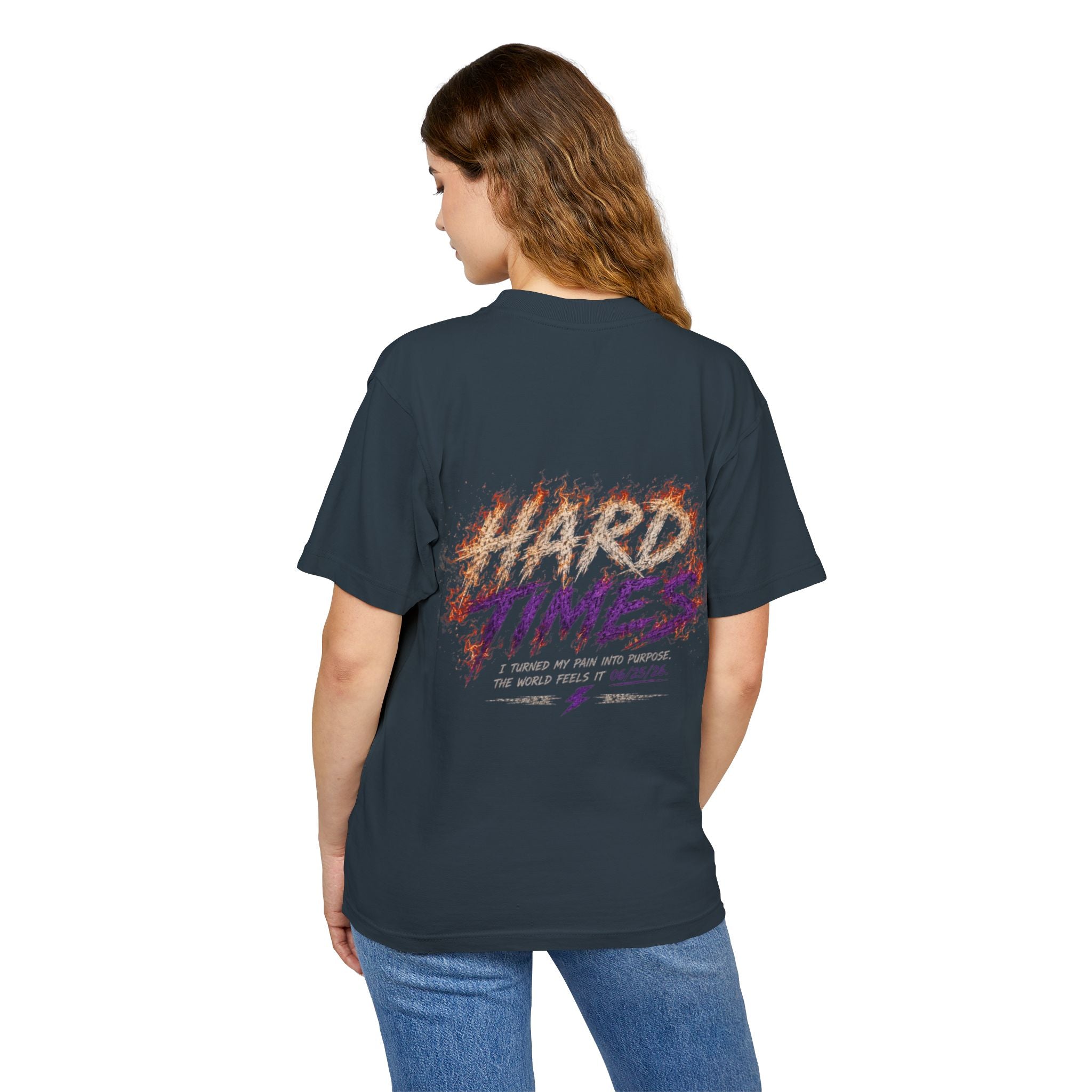 Hard Times Flame Logo Tee — Vintage Rock Graphic T-Shirt