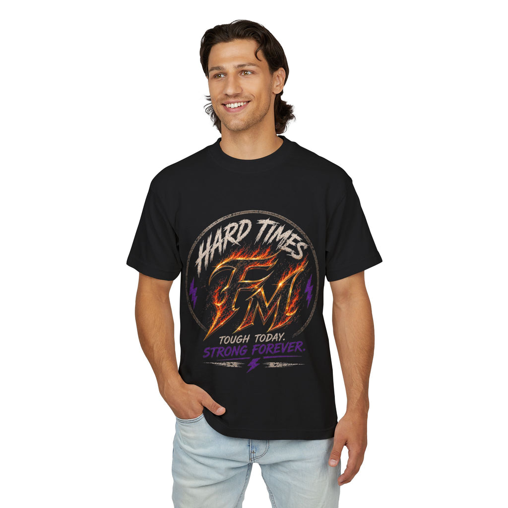 Hard Times Flame Logo Tee — Vintage Rock Graphic T-Shirt
