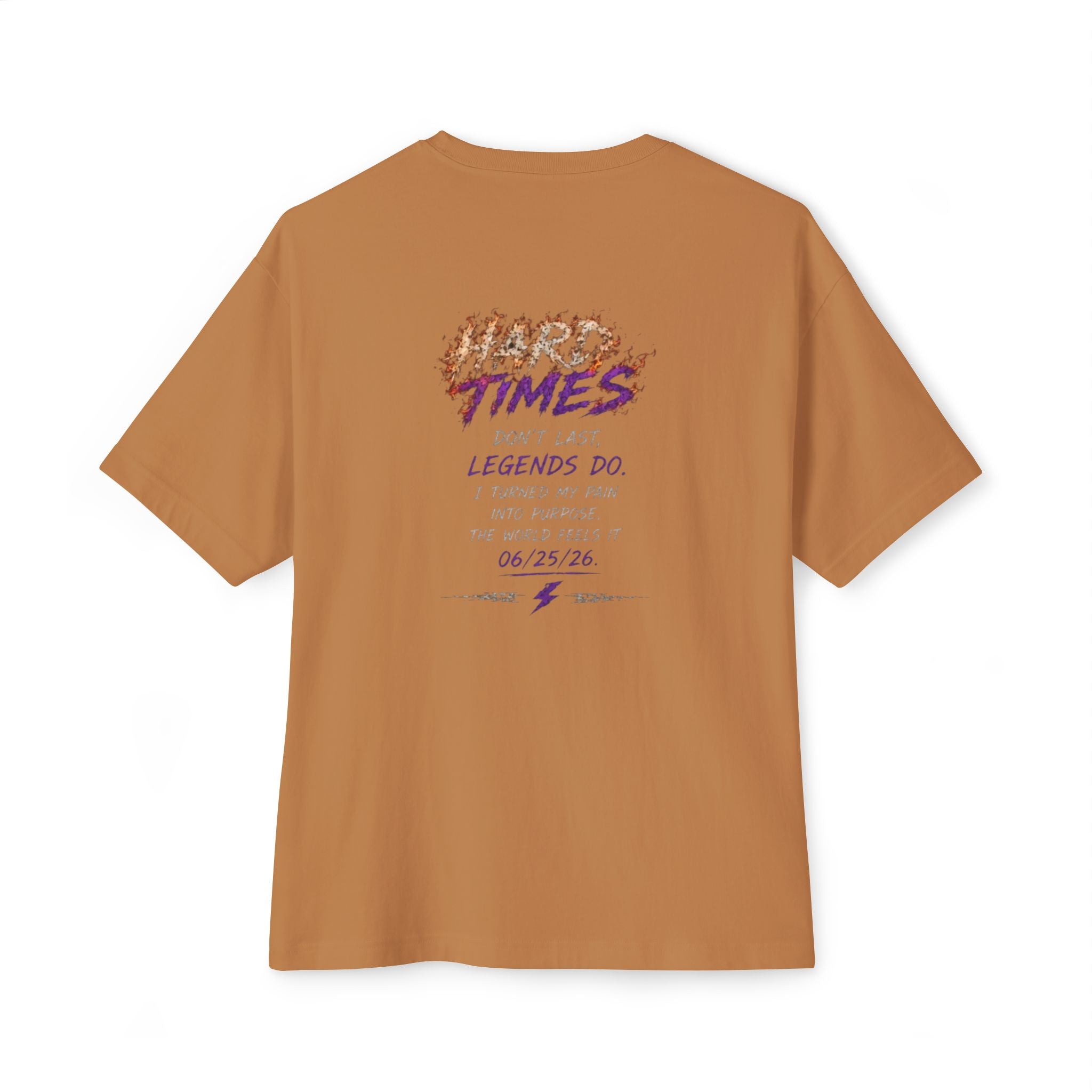 Hard Times Oversized Graphic Tee — T-Shirt