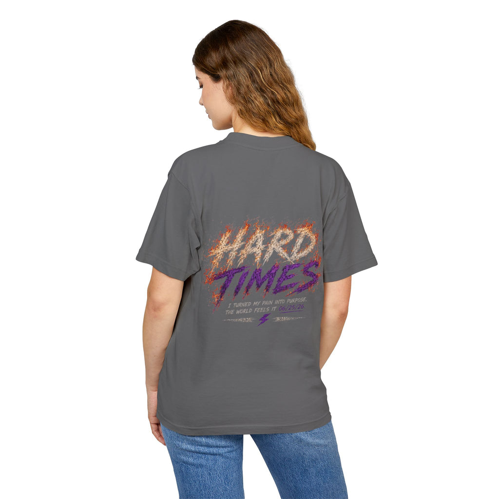 Hard Times Flame Logo Tee — Vintage Rock Graphic T-Shirt