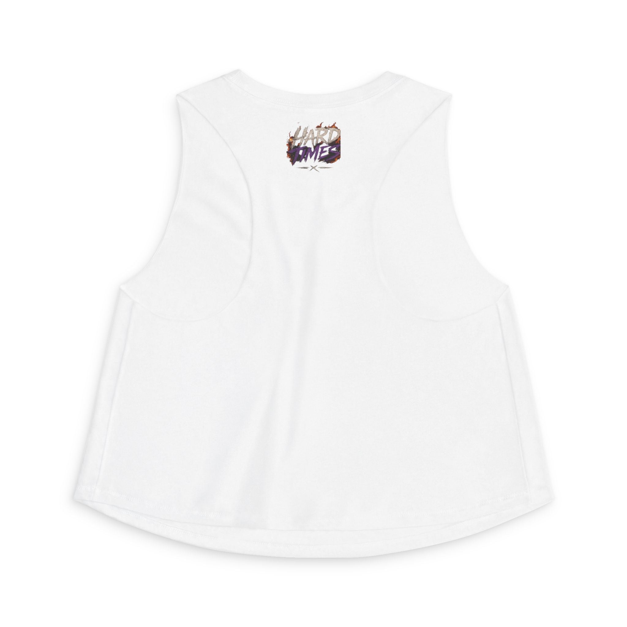 Hard Times Crop Top — Retro Grunge Graphic Women's Tank