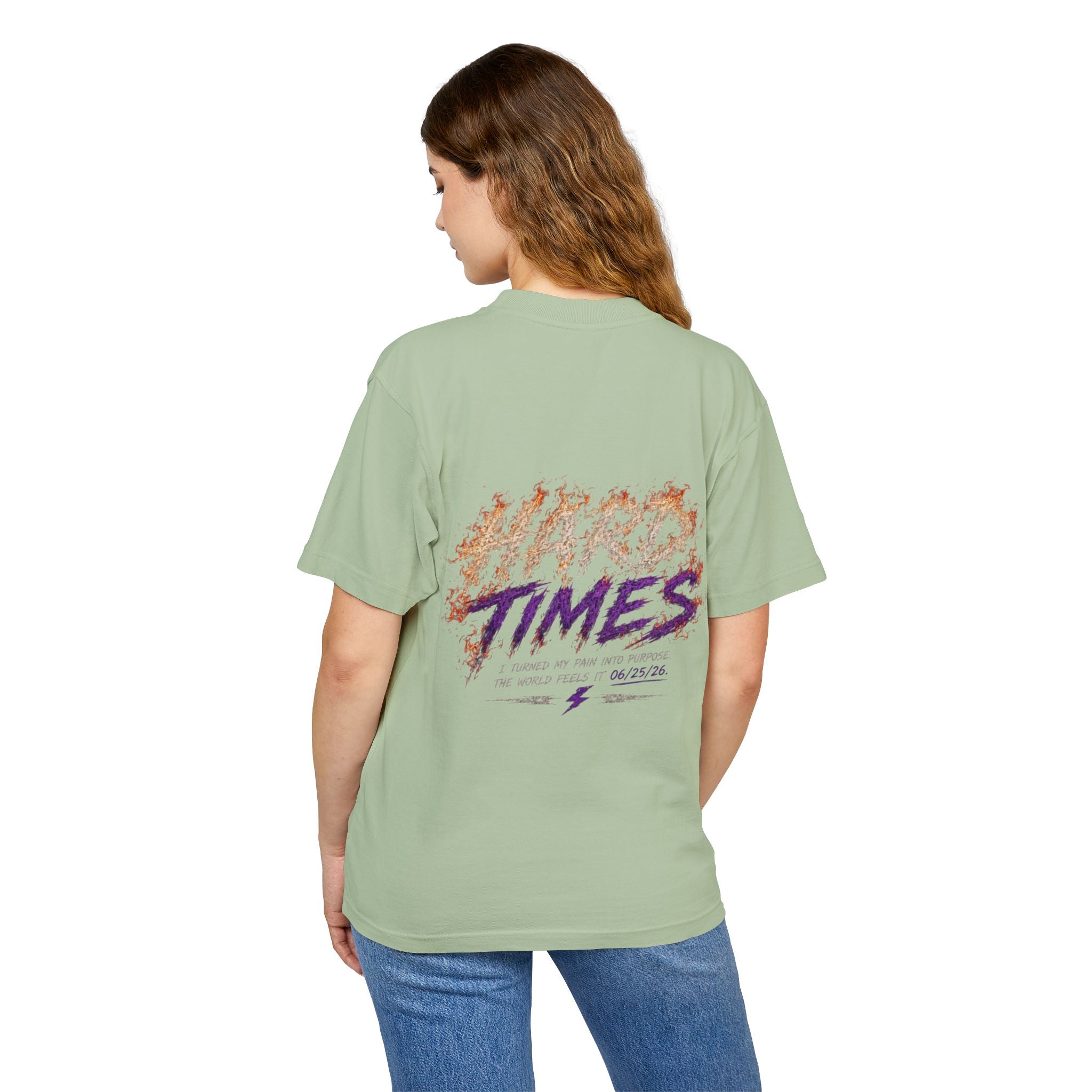 Hard Times Flame Logo Tee — Vintage Rock Graphic T-Shirt