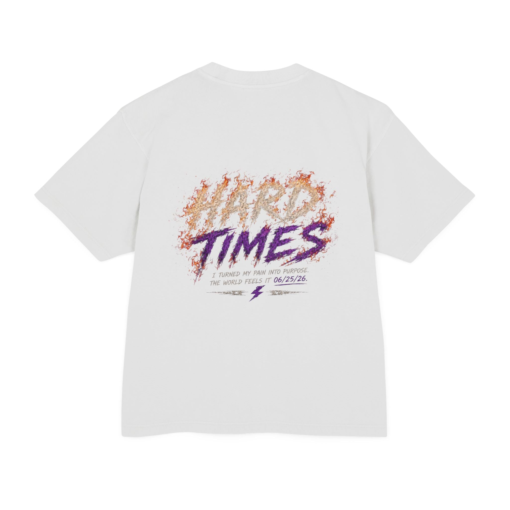 Hard Times Flame Logo Tee — Vintage Rock Graphic T-Shirt