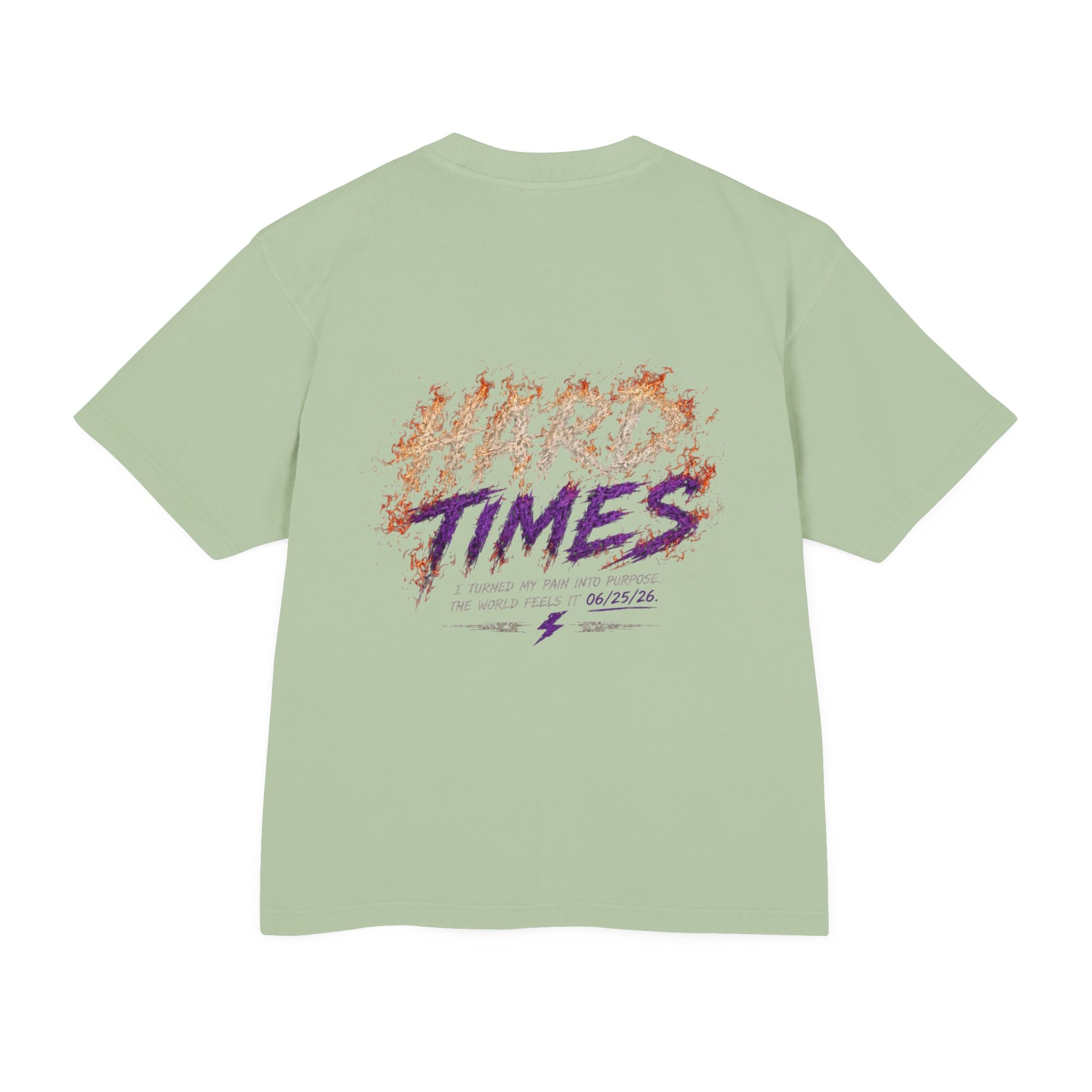 Hard Times Flame Logo Tee — Vintage Rock Graphic T-Shirt