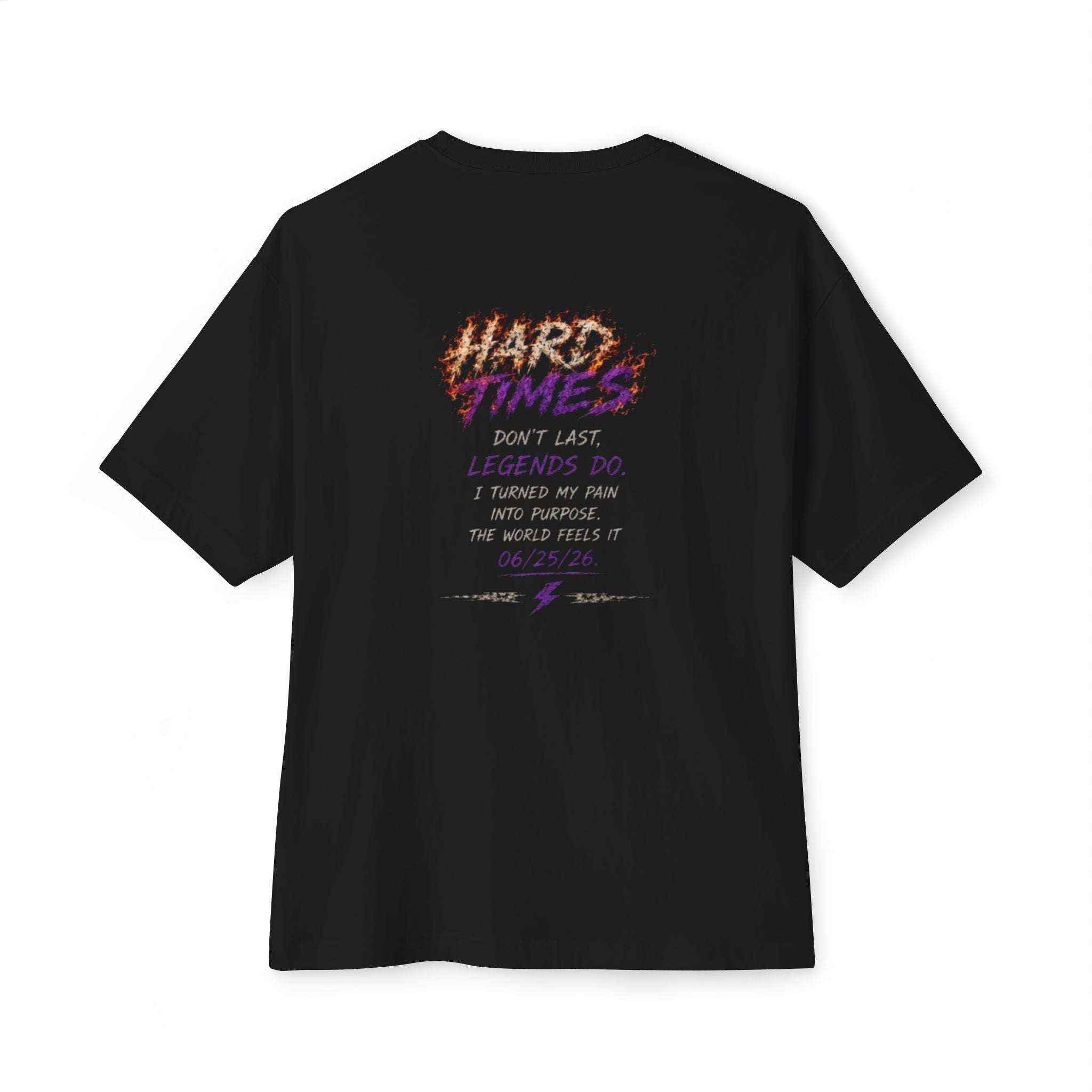 Hard Times Oversized Graphic Tee — T-Shirt