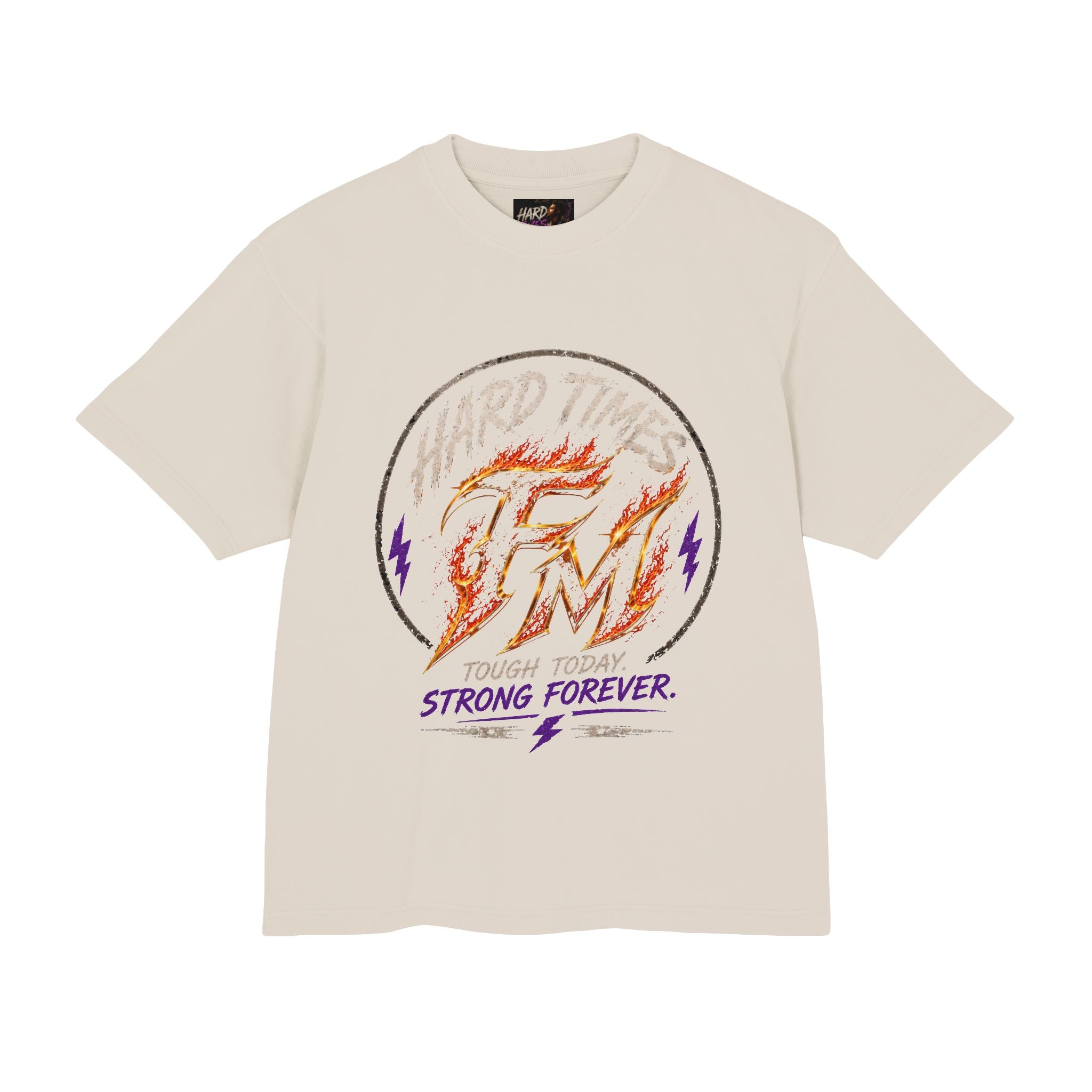 Hard Times Flame Logo Tee — Vintage Rock Graphic T-Shirt