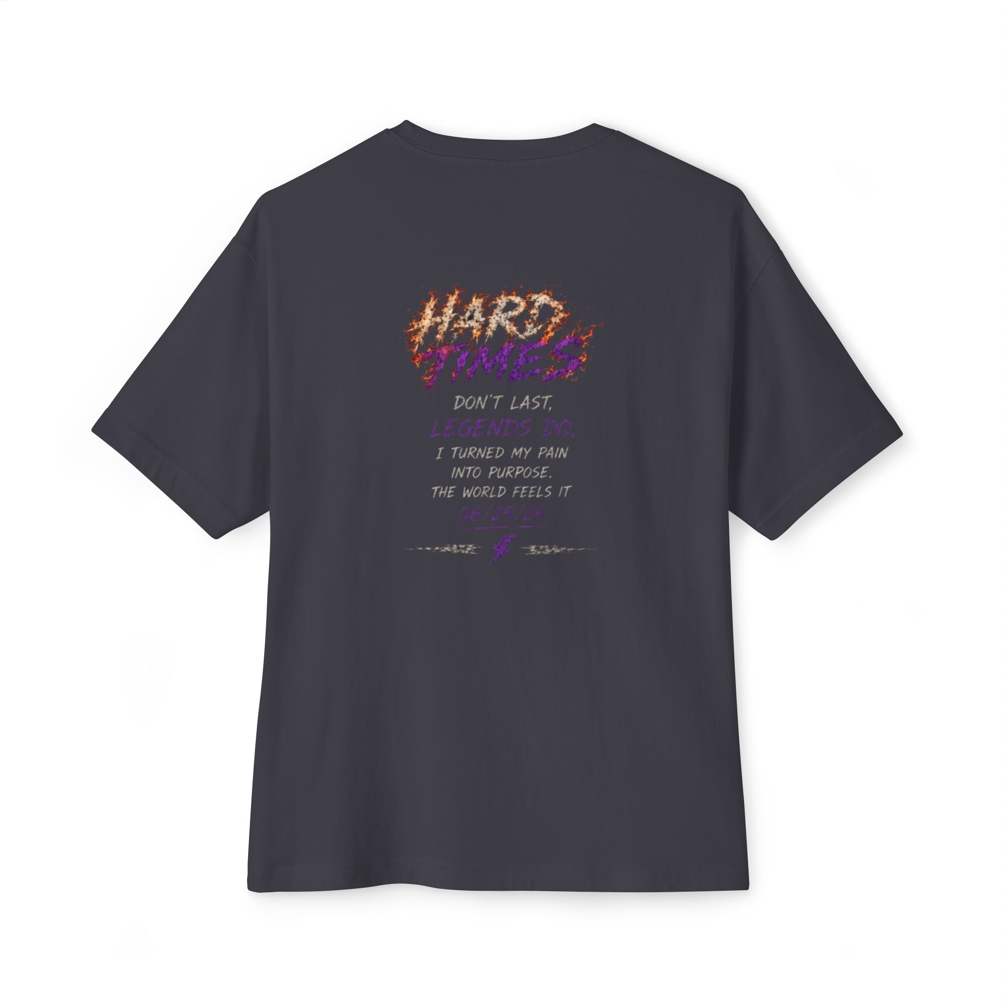 Hard Times Oversized Graphic Tee — T-Shirt