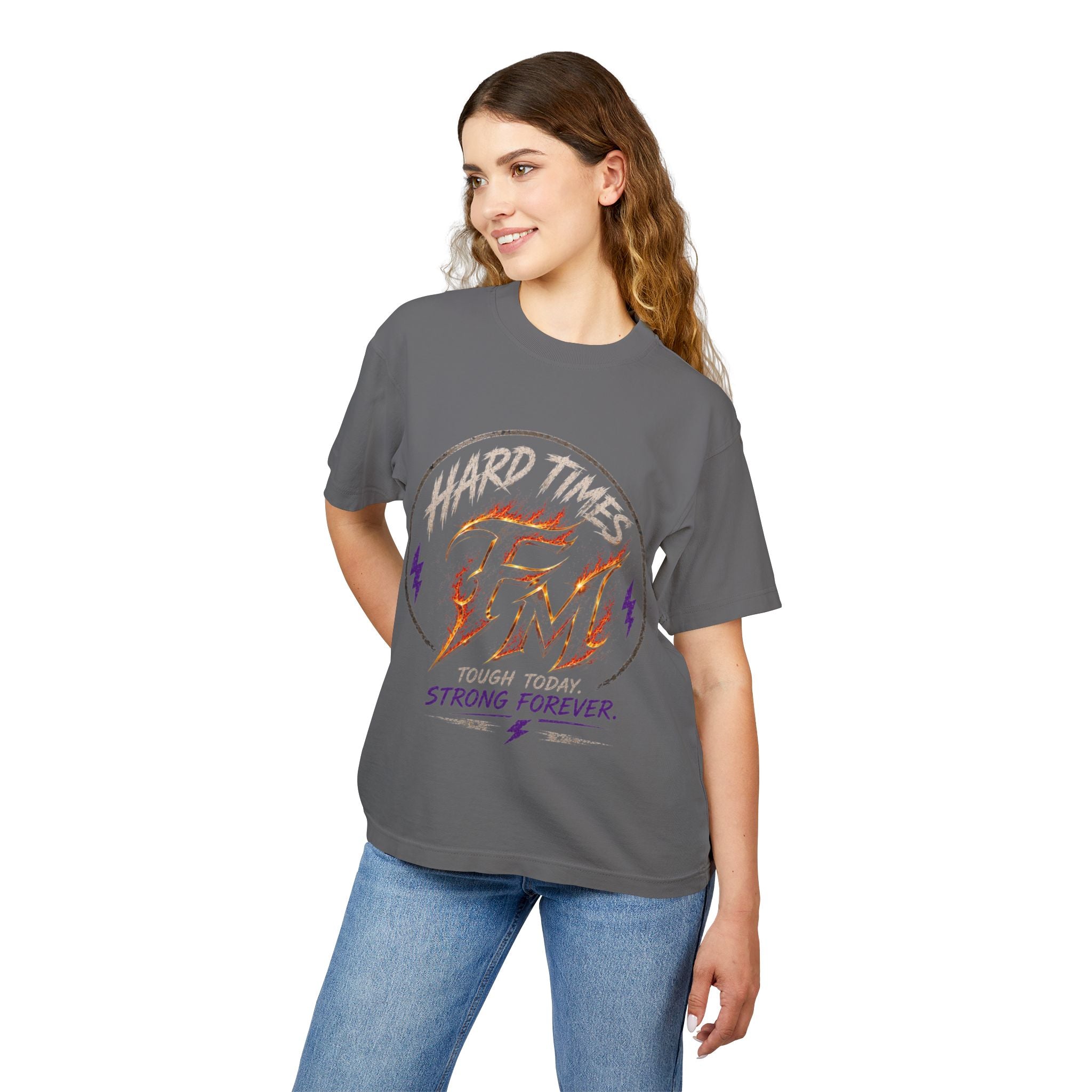 Hard Times Flame Logo Tee — Vintage Rock Graphic T-Shirt