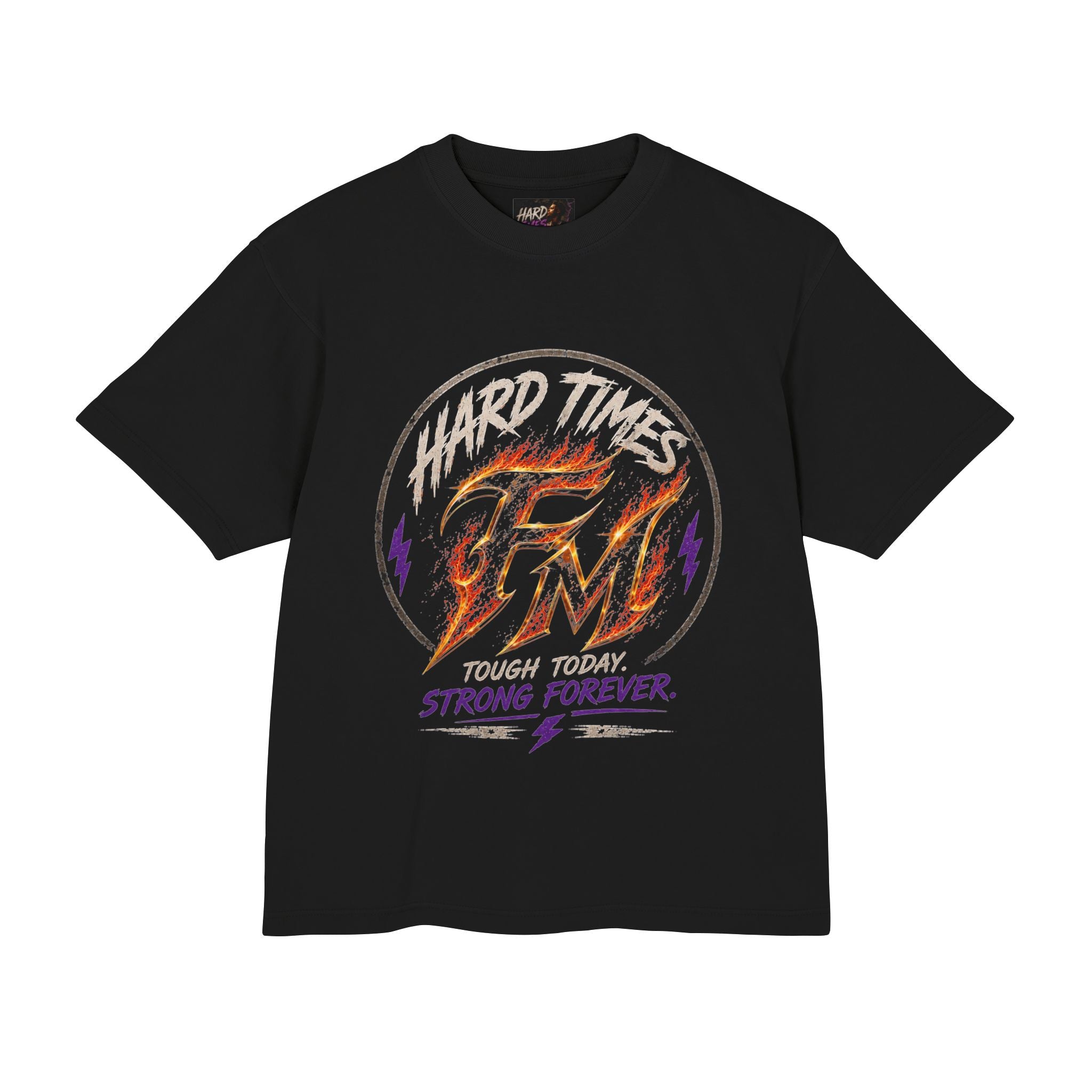 Hard Times Flame Logo Tee — Vintage Rock Graphic T-Shirt