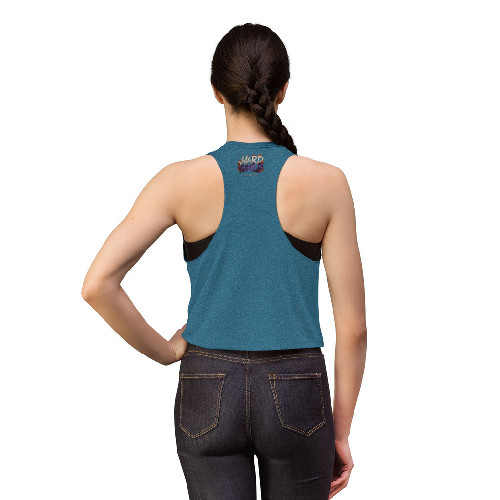 Hard Times Crop Top — Retro Grunge Graphic Women's Tank