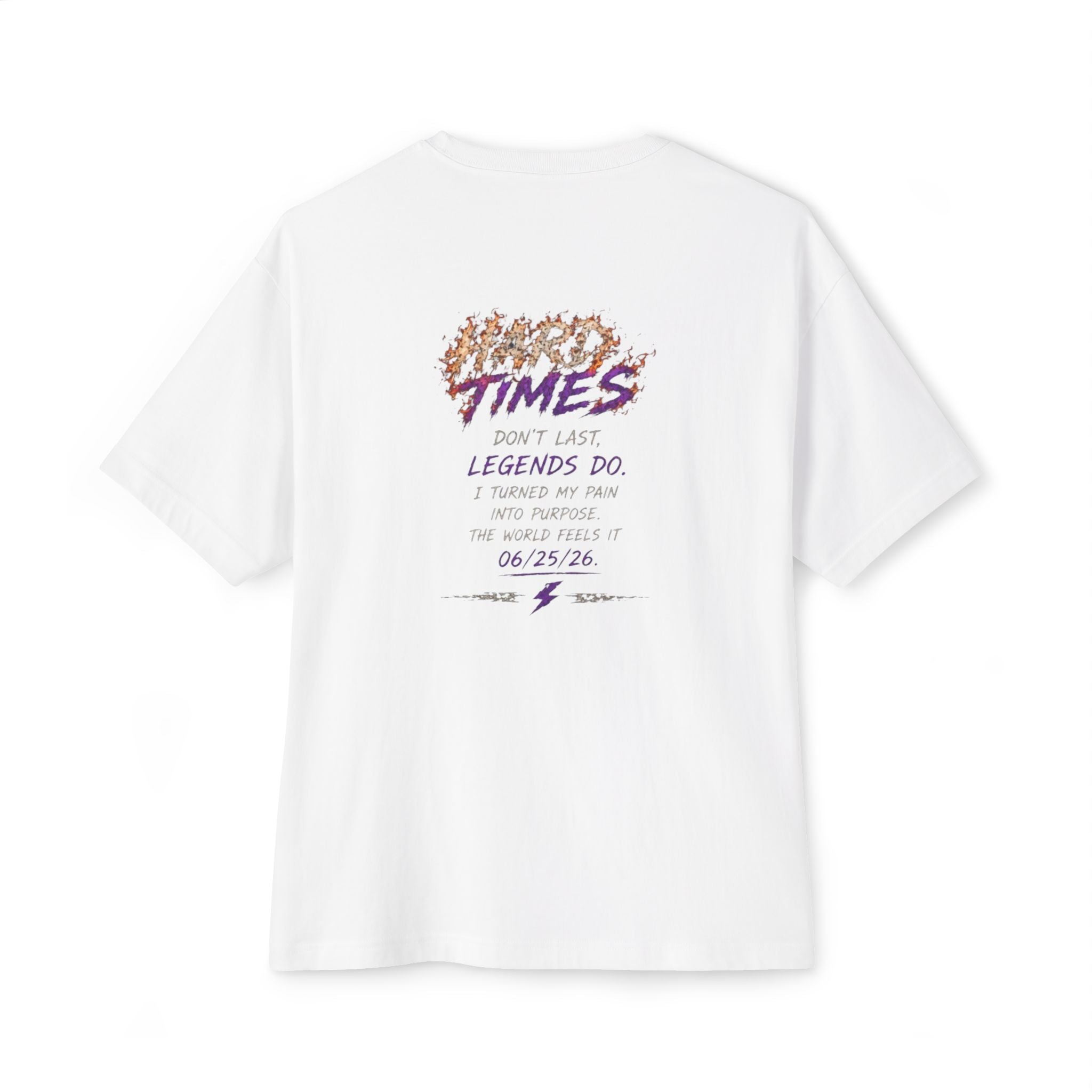 Hard Times Oversized Graphic Tee — T-Shirt