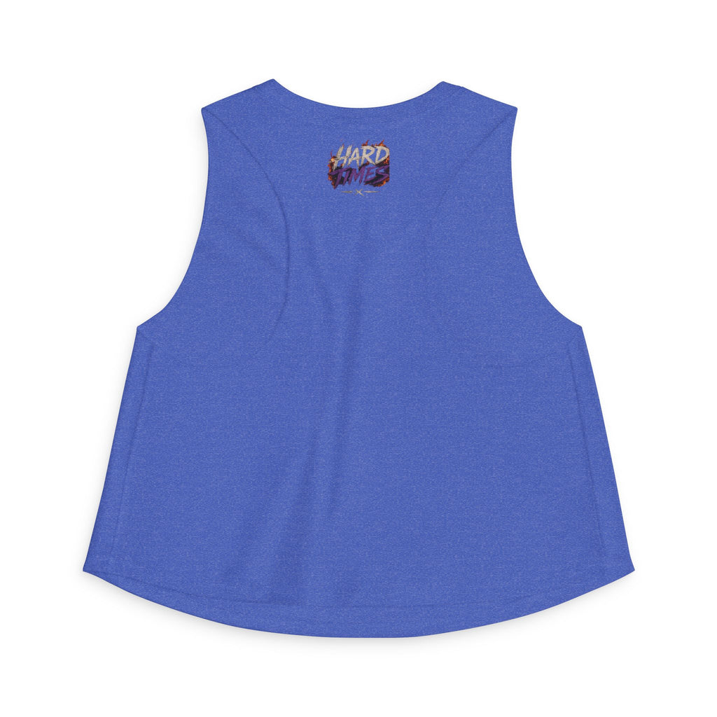 Hard Times Crop Top — Retro Grunge Graphic Women's Tank