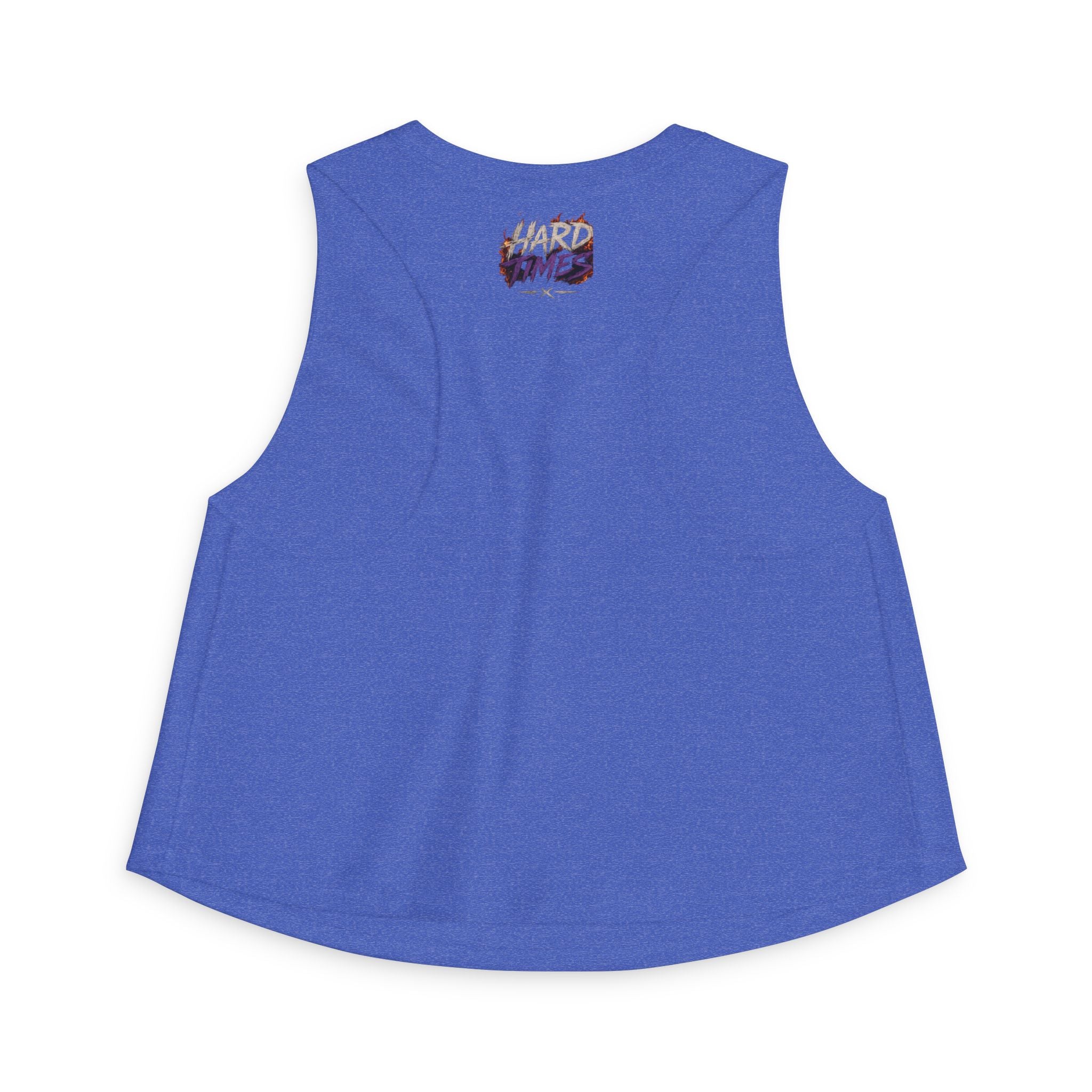 Hard Times Crop Top — Retro Grunge Graphic Women's Tank