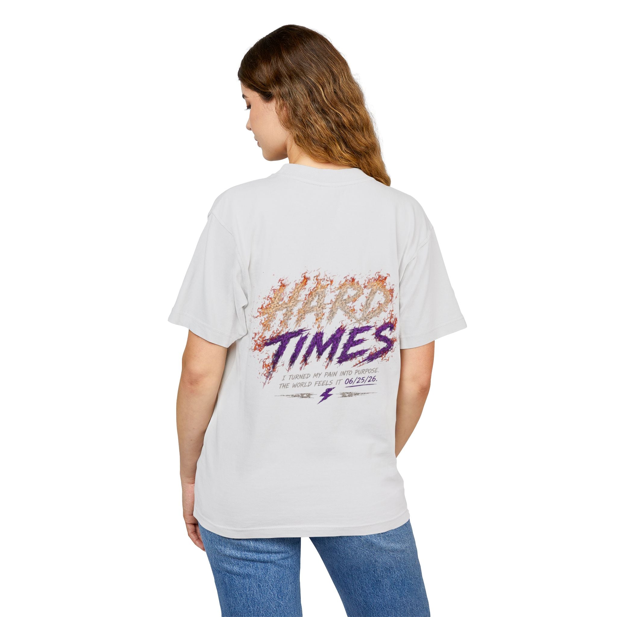 Hard Times Flame Logo Tee — Vintage Rock Graphic T-Shirt