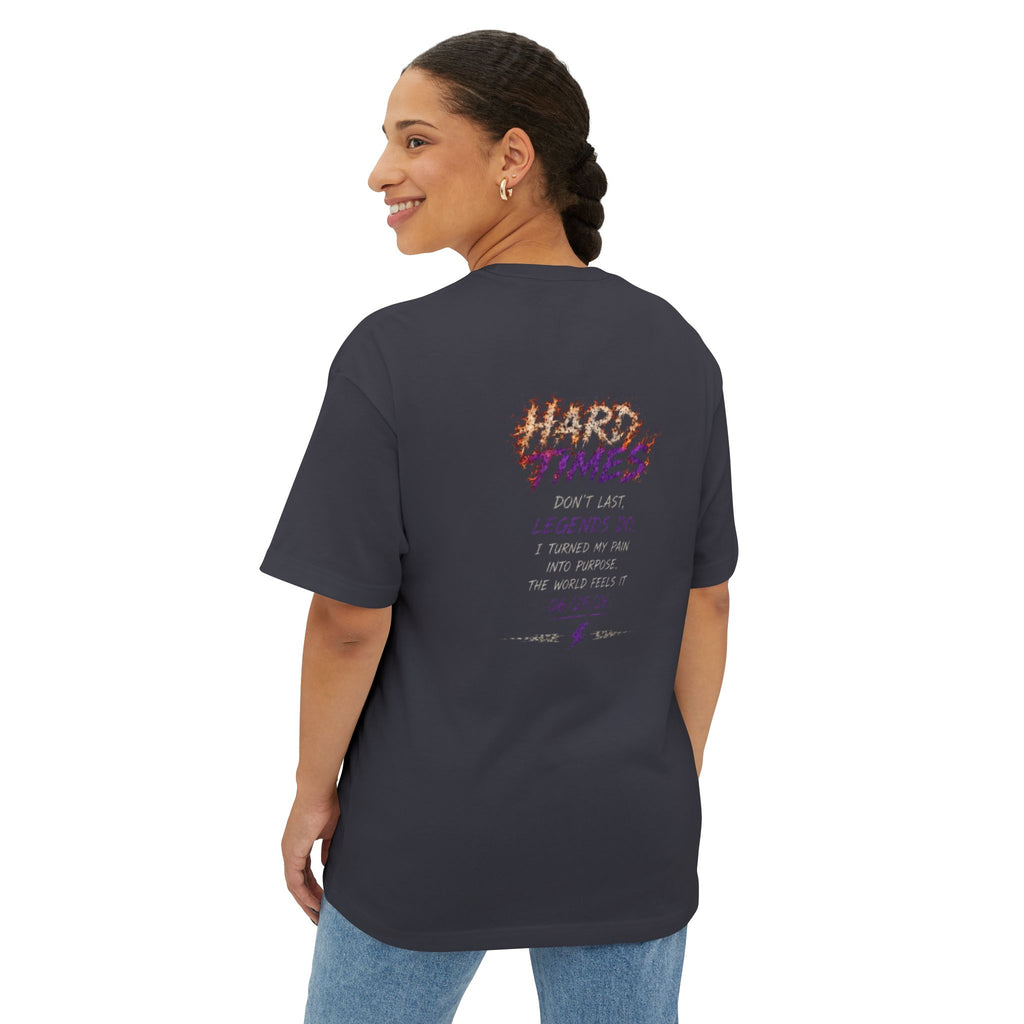 Hard Times Oversized Graphic Tee — T-Shirt