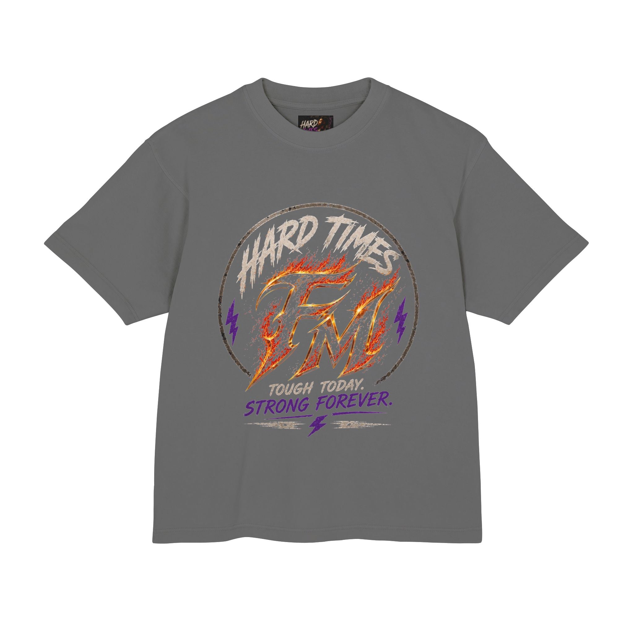 Hard Times Flame Logo Tee — Vintage Rock Graphic T-Shirt