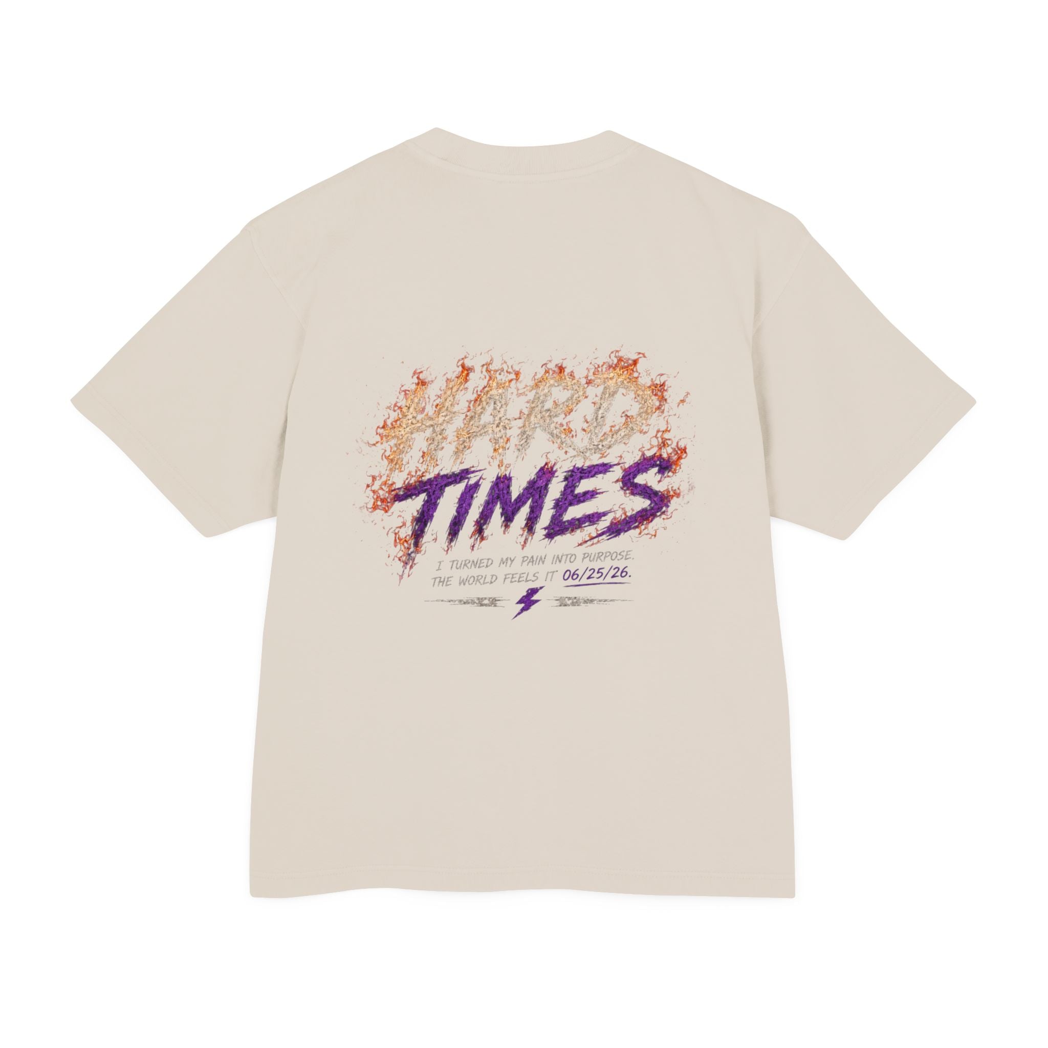 Hard Times Flame Logo Tee — Vintage Rock Graphic T-Shirt