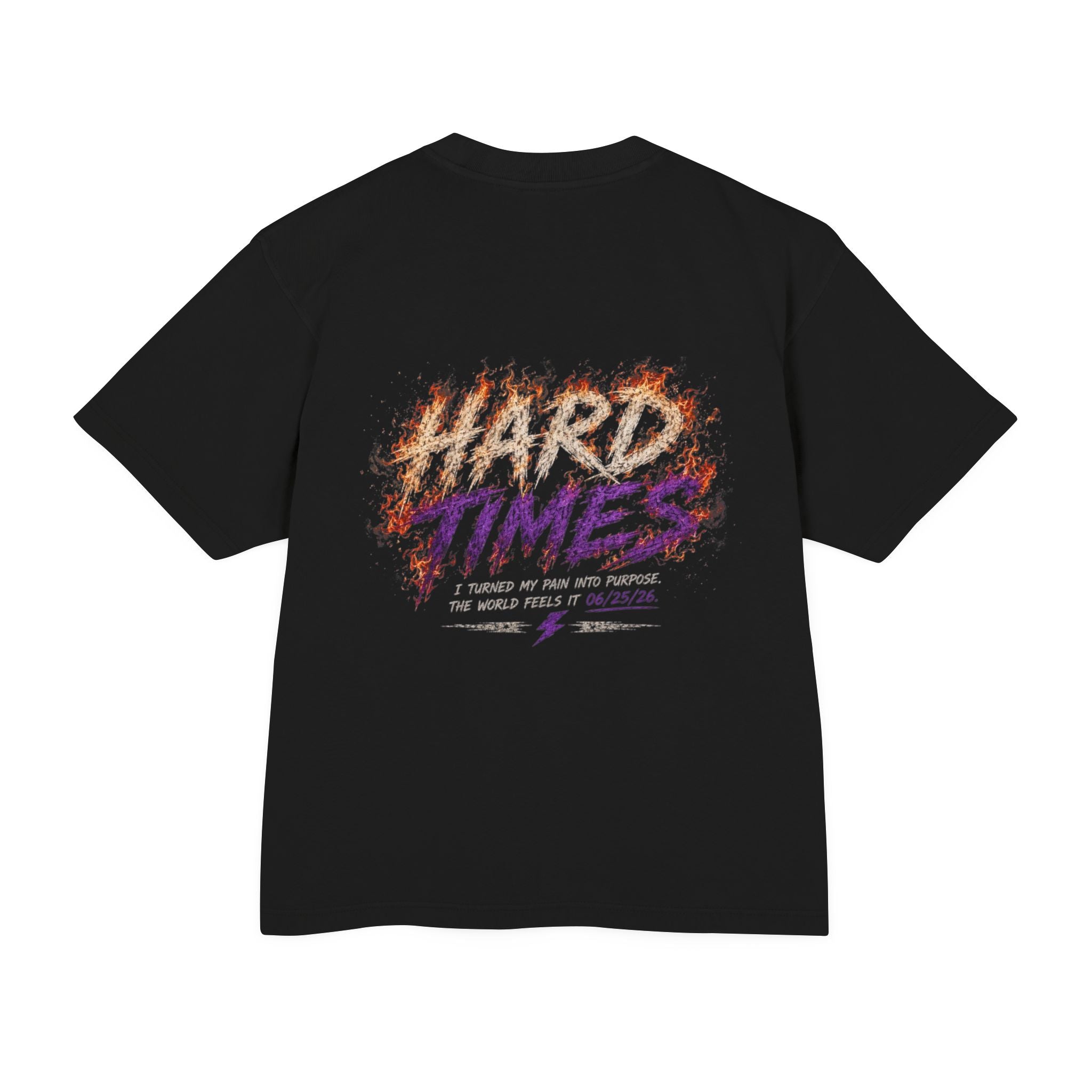 Hard Times Flame Logo Tee — Vintage Rock Graphic T-Shirt