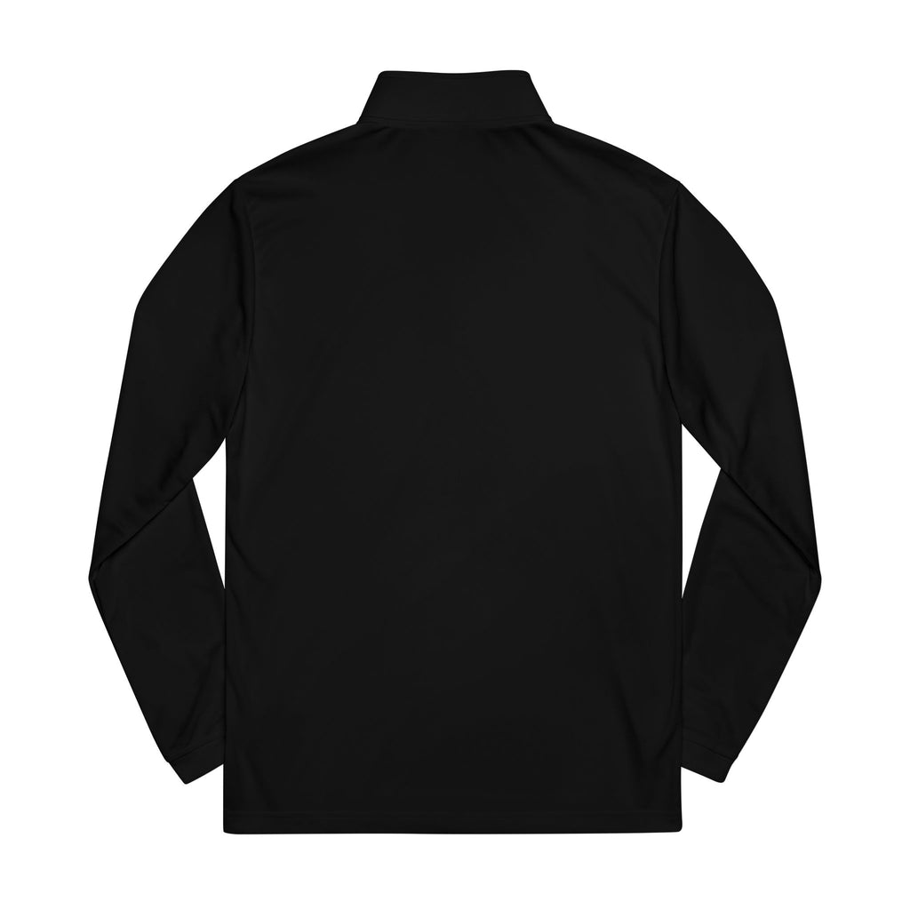 Embroidered 'Hard Times' Quarter-Zip Pullover