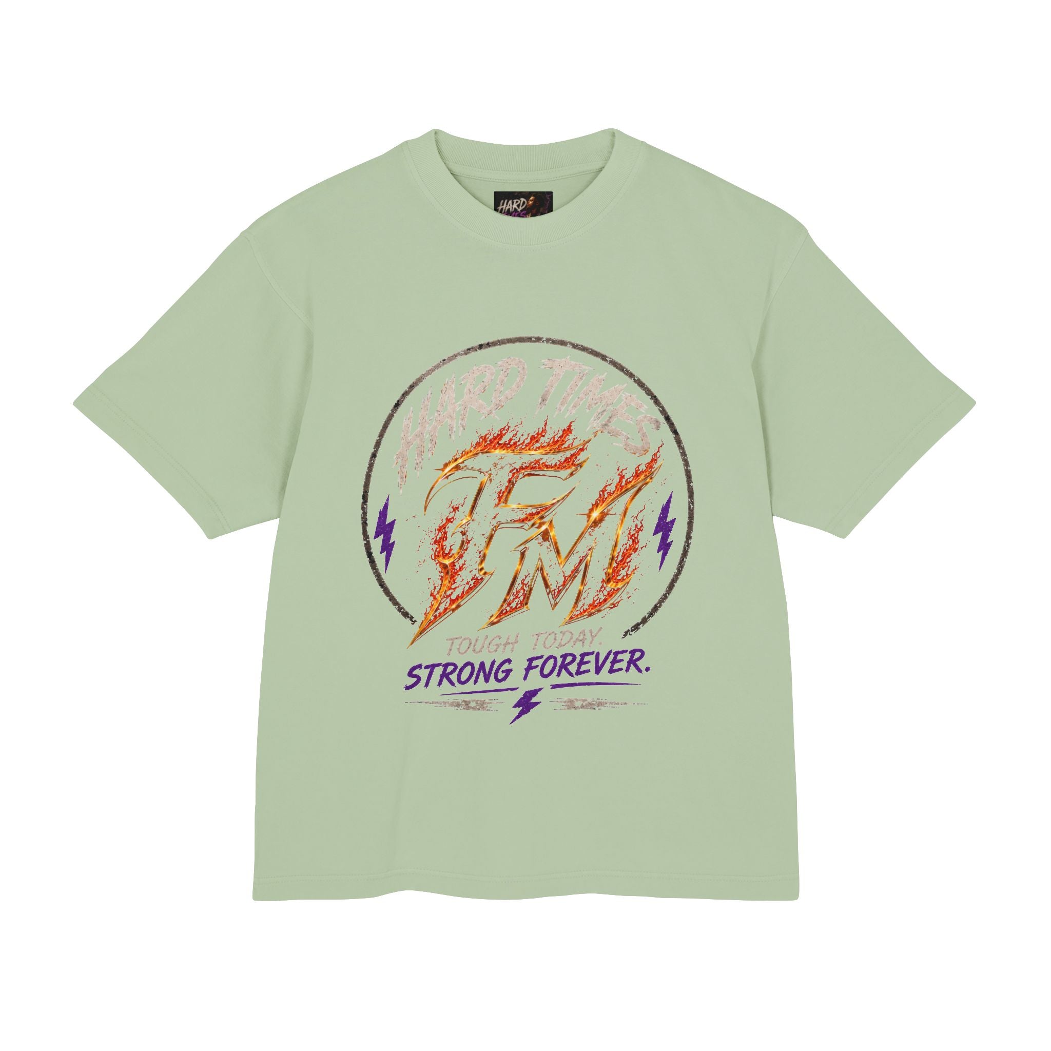 Hard Times Flame Logo Tee — Vintage Rock Graphic T-Shirt