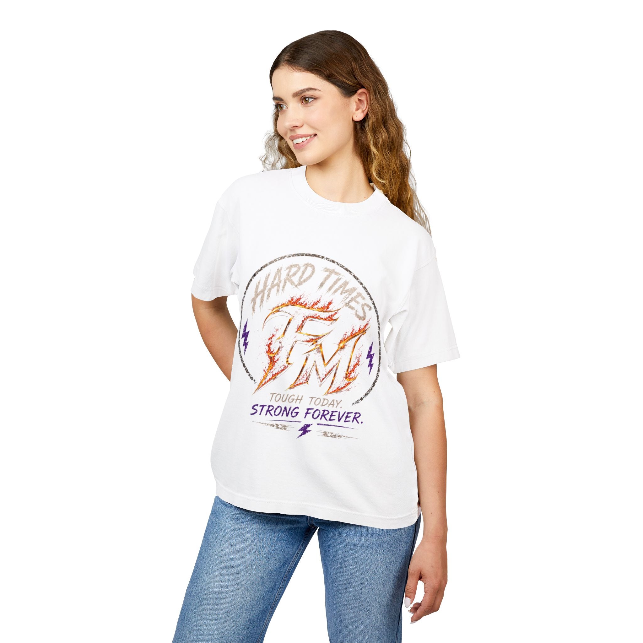 Hard Times Flame Logo Tee — Vintage Rock Graphic T-Shirt
