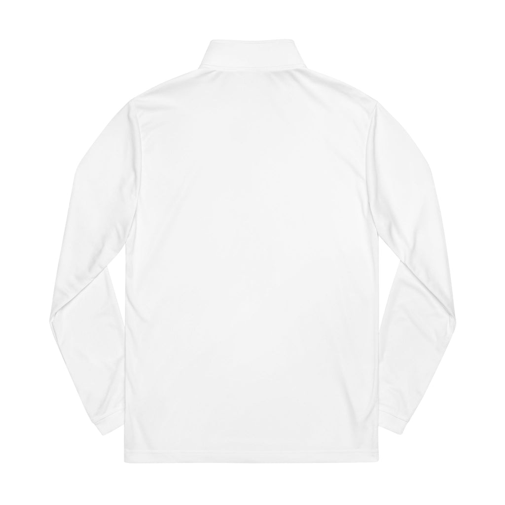 Embroidered 'Hard Times' Quarter-Zip Pullover