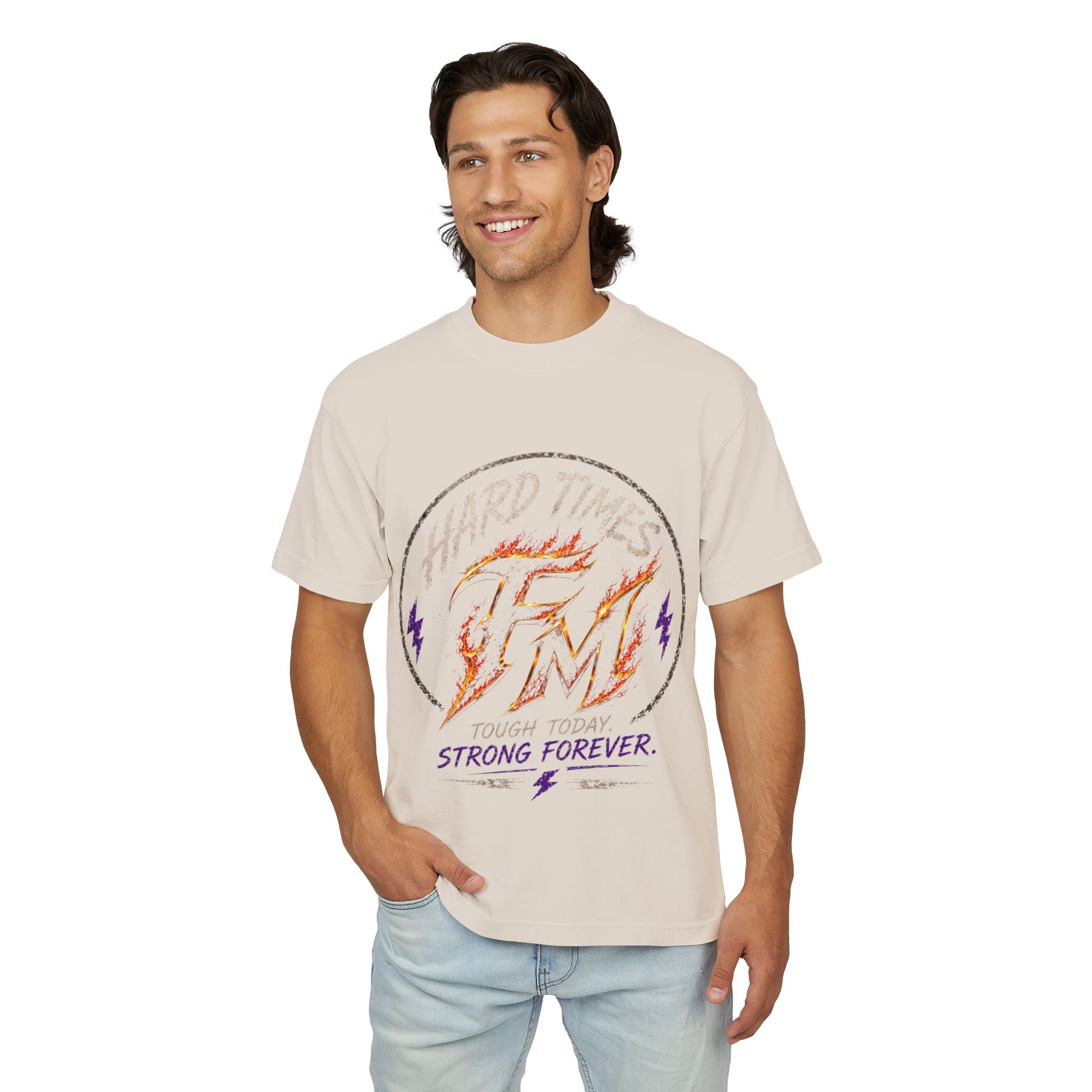 Hard Times Flame Logo Tee — Vintage Rock Graphic T-Shirt