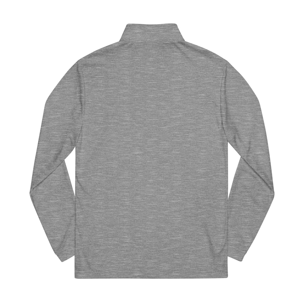 Embroidered 'Hard Times' Quarter-Zip Pullover