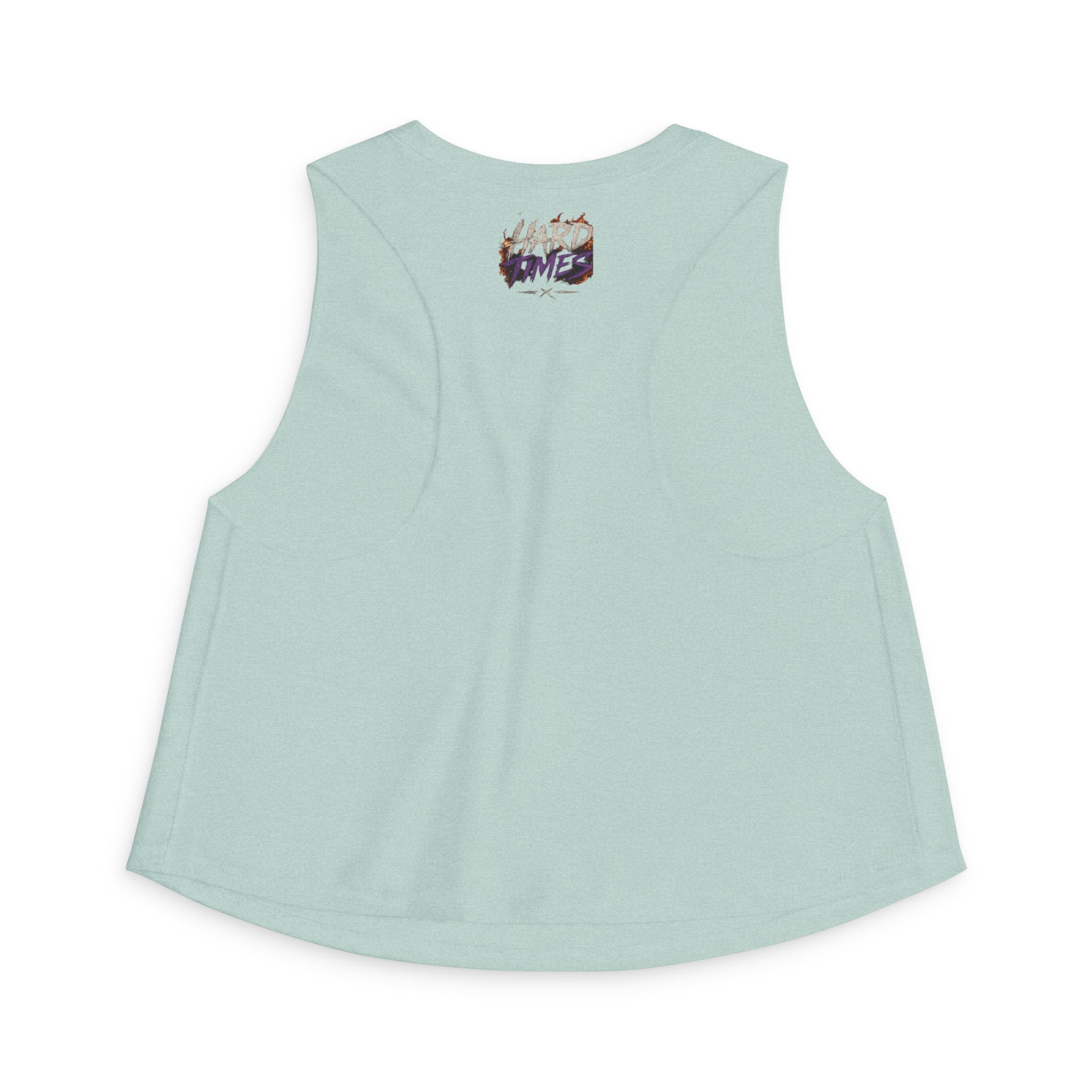 Hard Times Crop Top — Retro Grunge Graphic Women's Tank
