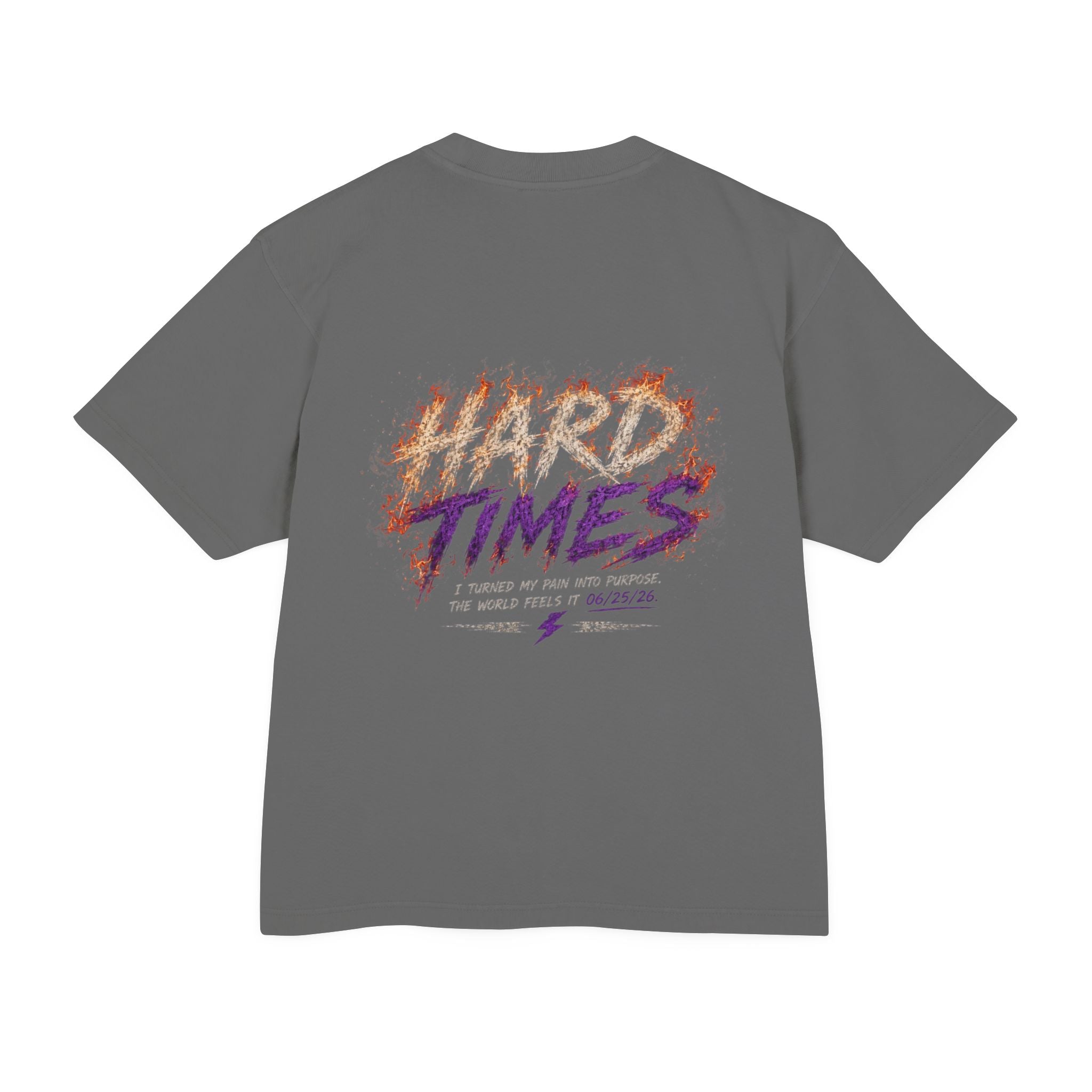 Hard Times Flame Logo Tee — Vintage Rock Graphic T-Shirt