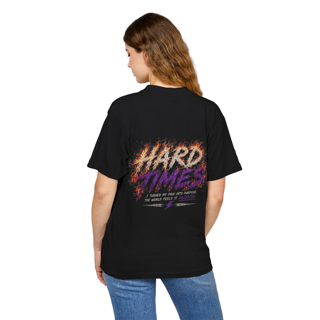 Hard Times Flame Logo Tee — Vintage Rock Graphic T-Shirt