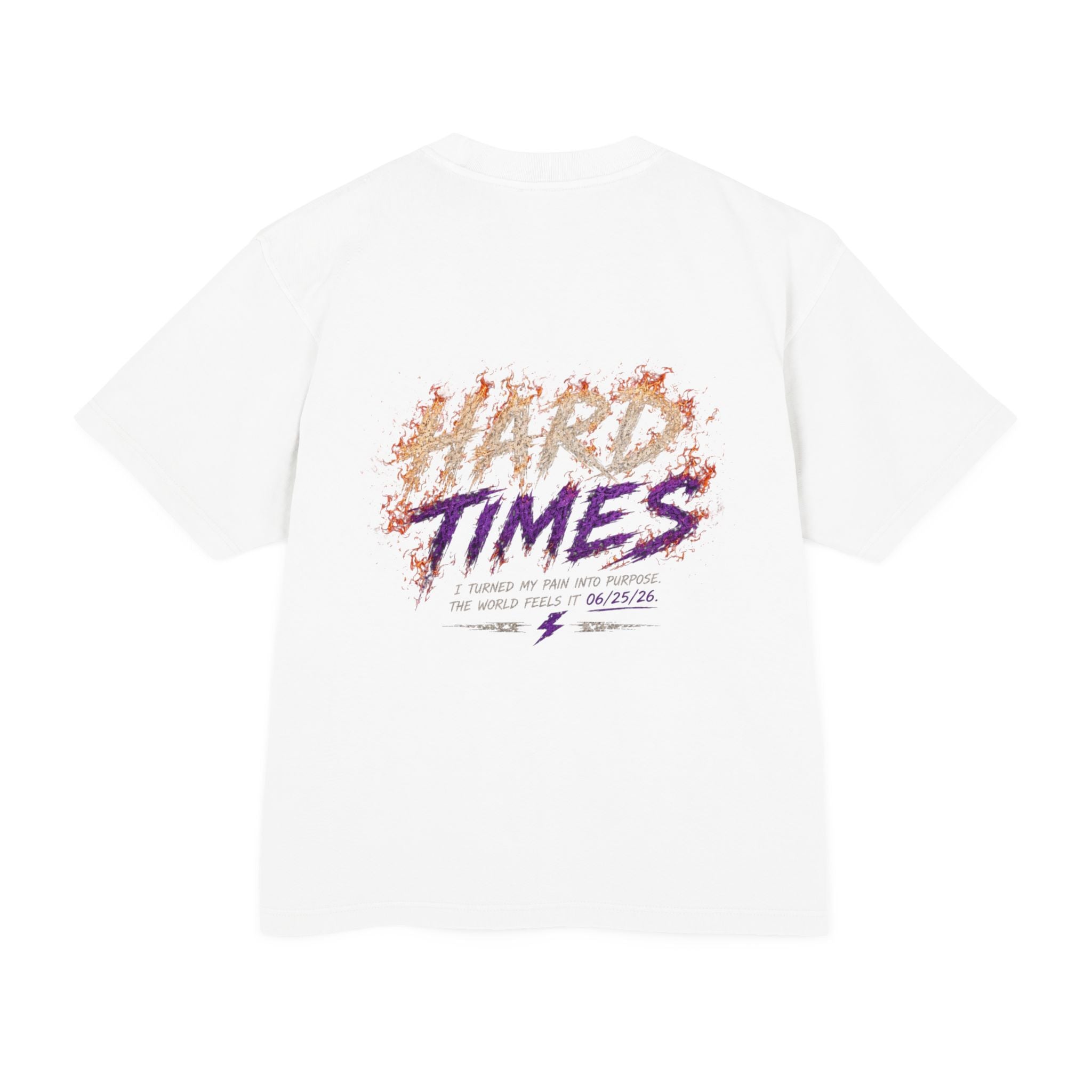 Hard Times Flame Logo Tee — Vintage Rock Graphic T-Shirt